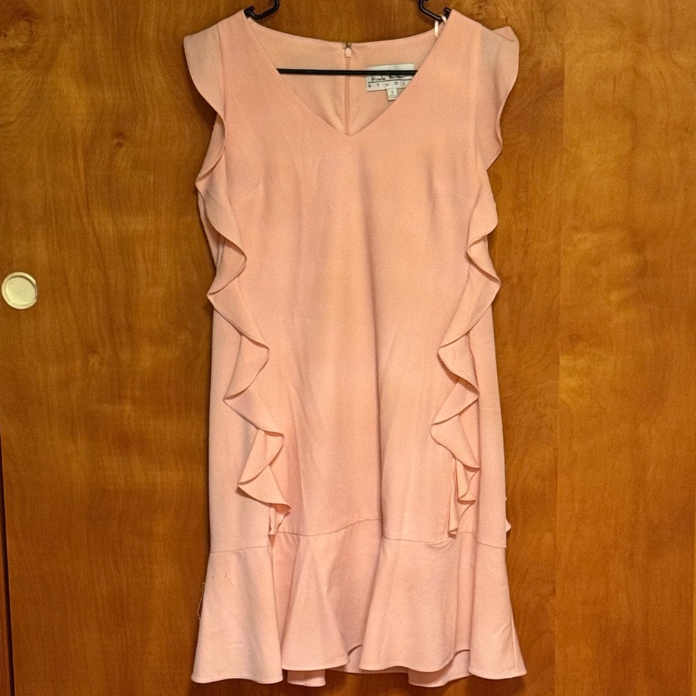 Flirty & Fun Pink Ruffle Formal Dress